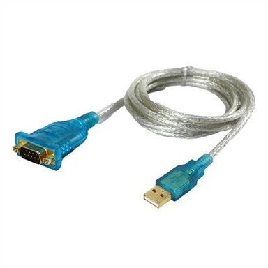USB 2.0 ชายไปยังสายเคเบิล RS232 DB9 ชาย 9 พิน