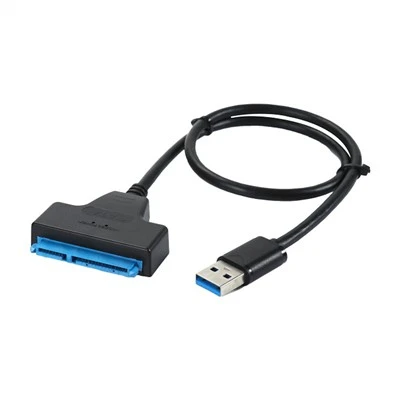 USB 3.0 ไปยังสายเคเบิลตัวแปลงอะแดปเตอร์ SATA 7 และ 15 พิน