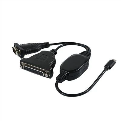 สายแปลง USB C เป็น Serial DB9 และ DB25 Y Splitter