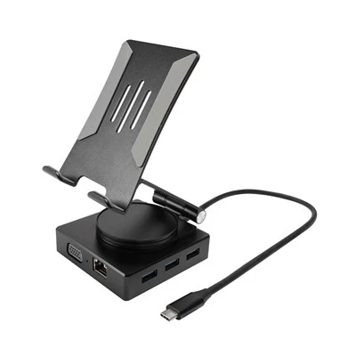 10-ใน-1 แท่นวาง USB C พร้อมขายึดหมุนได้ 360 องศา