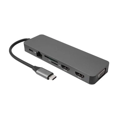 13 in 1 Type C Hub Multiport Adapter Dongle พร้อมจอภาพ 2 จอ