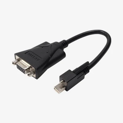 Mini Displayport ชายพร้อมสกรูเพื่อแปลง VGA หญิง