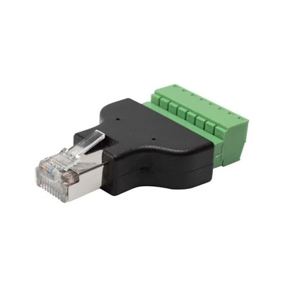 Rj45 8P8C ตัวผู้ถึงขั้วต่อสกรู 8 พิน