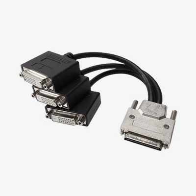VHDCI68 SCSI68 ชายถึง 3/4 สายแยกหญิง DVI-D