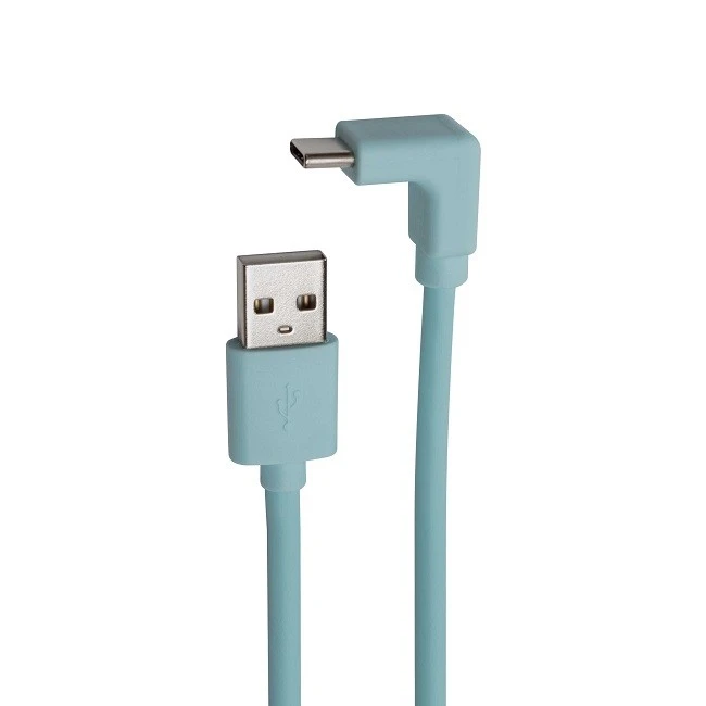 Up Angled USB C Male To USB 2.0 AM Charging Cable