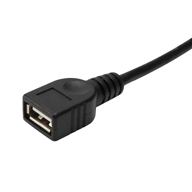 USB 2.0 Female Type-A Socket To Terminal Block Adapter Cable With Push Button